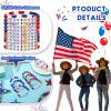Landical 30 Pcs Jesus Loves You Bracelets Bulk Friendship Bracelets Clay Bead Christian Wristbands for Kids Religious Jesus Loves You Wristband First Communion Sunday Confirmation VBS(Red Blue White) view 3