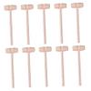 Alipis 10pcs Wooden Hammer Mini Mallets for Boys and Girls Food Mallets Ergonomic Handle for Hand Eye Coordination view 1