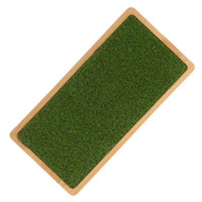 Abaodam Artificial Grass Riser Stand with Display Rack Figures Grass Turf Model Holder