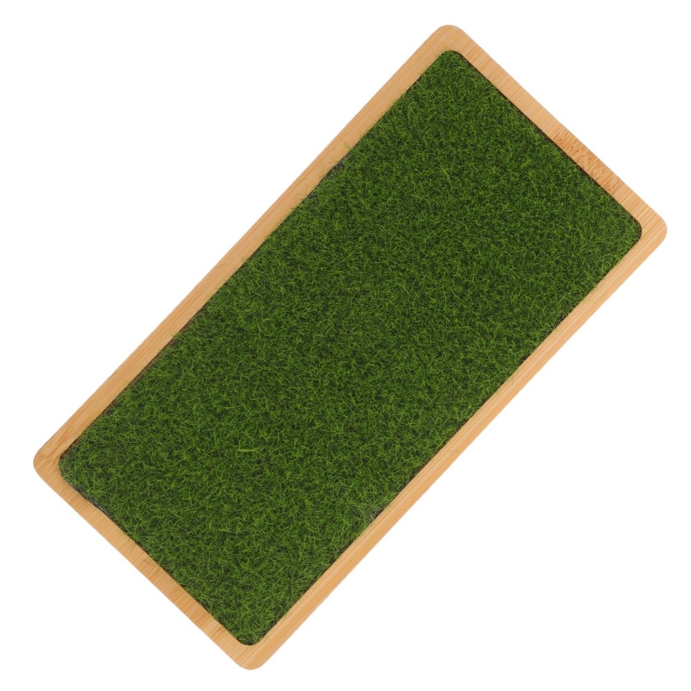 Abaodam Artificial Grass Riser Stand with Display Rack Figures Grass Turf Model Holder