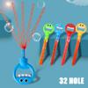 32-Hole Five-Claw Bubble Wand, 5 Claw Smiley Bubble Stick, Bubble Claw Wand, Smiley Face Bubble Claw Wand, 5 Claw Bubble Wand, Bubble Machine for Summer Outdoors with Bubble Liquid (Yellow) view 3