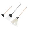 Abaodam 1set Miniature Dollhouse Cleaning Set Bathroom Accessories Broom Mop and Plunger Realistic Dollhouse for Cleaning Spaces for Miniature Scenes and Collections view 1
