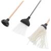 Abaodam 1set Miniature Dollhouse Cleaning Set Bathroom Accessories Broom Mop and Plunger Realistic Dollhouse for Cleaning Spaces for Miniature Scenes and Collections view 3