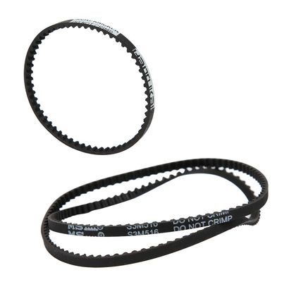 ZAWELIYO 516T Front and 177T Rear Belt Spare Parts for Sakuras XI XIS RC Car Accessories, Applicable to RC Vehicles and Remote Control Toys, Black Color (Black)