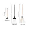 BESPORTBLE 1set Mini Dollhouse Cleaning Set Broom Mop and Toilet Plunger for Dollhouse Bathroom Decor Accessories for Miniature Cleaning Tasks Tight Spaces view 2