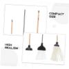BESPORTBLE 1set Mini Dollhouse Cleaning Set Broom Mop and Toilet Plunger for Dollhouse Bathroom Decor Accessories for Miniature Cleaning Tasks Tight Spaces view 3
