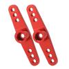 ZAWELIYO 25T Servo Arm, Aluminium Alloy CNC RC Steering Servo Arm, Easy to Install, Ideal Replacement Parts, Fit for 1/10 RC Car, CNC Accurate Machining (Red) view 2