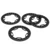 4pcs Wheel Outer Beadlock Ring 1.9 Inch Replacement Rings for 1/10 RC Cars Suitable Axial SCX10 90046 4 1.9 Inch Wheel Hubs (Black) view 4