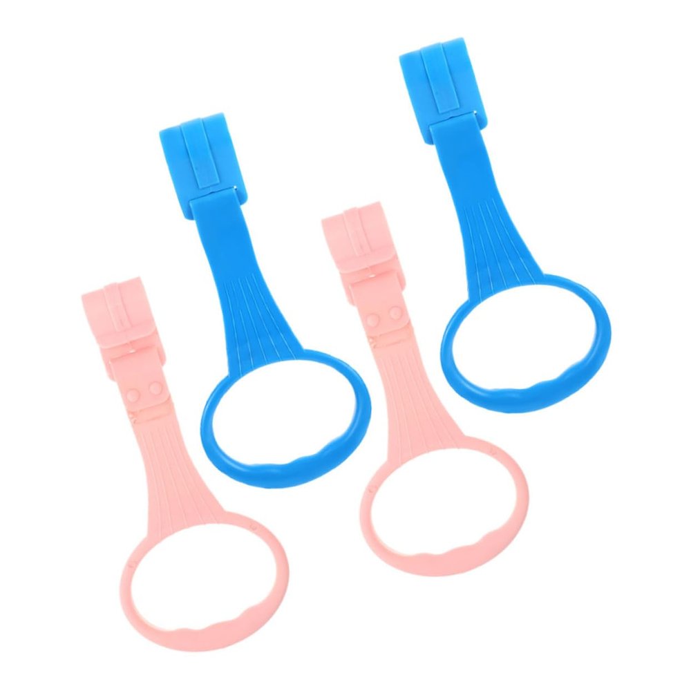 Abaodam 2pair Boy Girl Bed Pull Rings Adjustable Walking Assistant Crib Ring Safety Boy Girl Exercise Toys