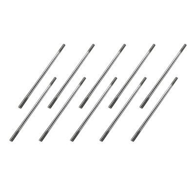 10PCS RC Toy Pushrod Connector Double End Threaded Rod Stainless Steel Rod Linkage for RC Airplane Helicopter Car Boat DIY Model Toy Parts (M4X100mm)