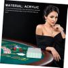 DIYEAH Poker Chips Organizer Acrylic Poker Chip Box Poker Chip Tray for Clean Storage view 4