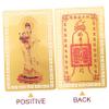 Alipis Chinese Style Kwan Yin Protection Card Feng Shui Amulet for Luck and Success Compact and Lightweight Auspicious Pendant for Negative Energy Defense view 3