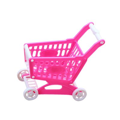 Milisten Mini Shopping Trolley Model Carts Model for Children Trolley Decorative Mini House Accessories Random Color