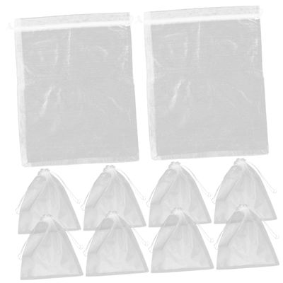ABOOFAN 10pcs Breathable Plush Doll Organizer Bag Doll Packaging Sack Drawstring Closure for Girl