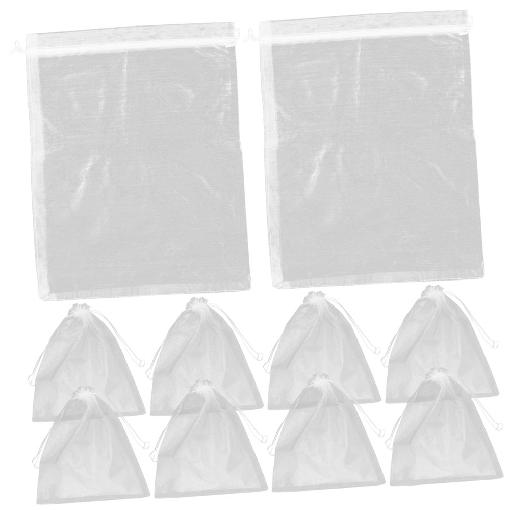 ABOOFAN 10pcs Breathable Plush Doll Organizer Bag Doll Packaging Sack Drawstring Closure for Girl