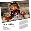 ABOOFAN 10pcs Breathable Plush Doll Organizer Bag Doll Packaging Sack Drawstring Closure for Girl view 4