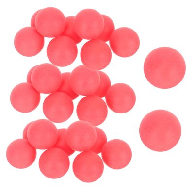 LIOOBO 100pcs Plastic Raffle Balls Red Pong Balls for Party Bulk Bingo Table Tennis