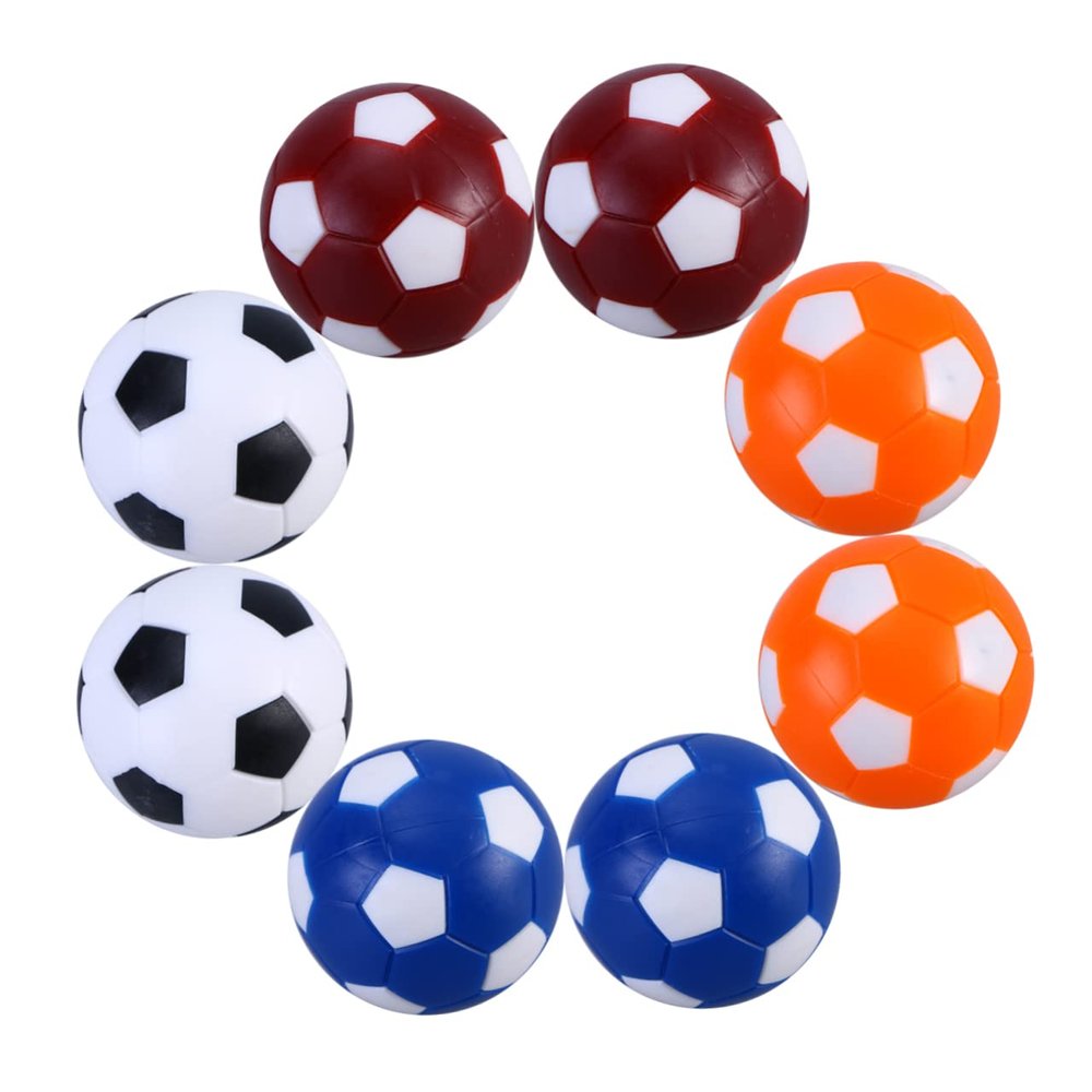 Abaodam 8pcs Table Soccer Accessories Game Balls Bright Colors for Boys and Girls and Family Fun