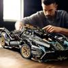 3D Racing Car Model Building Kit, 14.17 x 6.49 inches, Black and Gold Design view 3