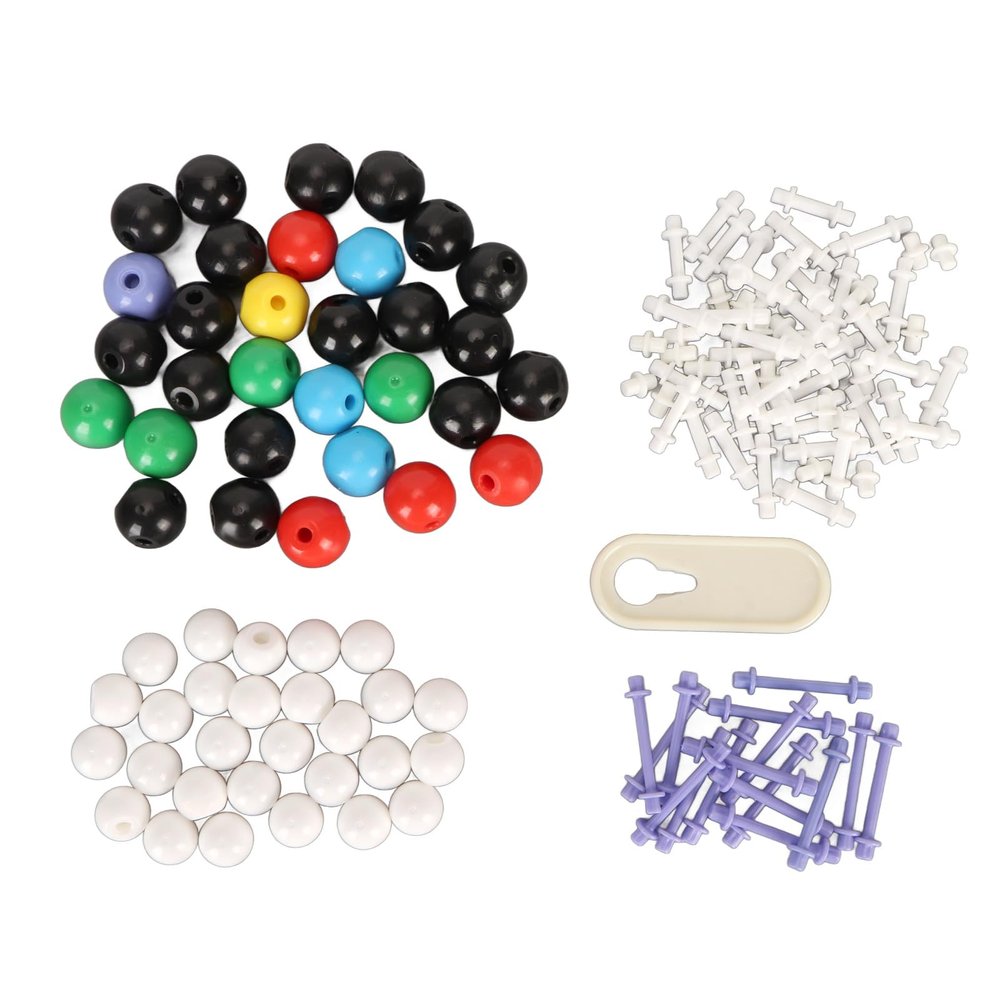 136PCS Chemistry Molecular Model Kit with 59 Atoms, 76 Links, and Travel Friendly Case for Learning