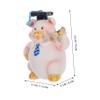 Abaodam Cute Pig Shape Coin Bank for Boy Girl Unbreakable Resin Piggy Bank Shatterproof Money Saving Box for Boys and Girls Birthday and Home Decor view 2