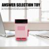 Answer Selection Machine Toy Hand Crank Machine Toy with Fun and Warmth, Suitable for Office Desk Home Decoration, After Work or Study Sessions (Roseate) view 4