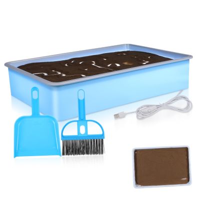 Toyvian 1set Light Table Sand Painting for Boys and Girls Easy to Use Sand Art Tray Bright Lights Safe Materials and Panel for Creative Play and Learning for Toddlers and Boy Girl