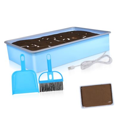 DECHOUS 1set Boy Girl's Sand Painting Table Lights Creative Play Set for Toddlers Plastic Sandbox Tray of Sand Safe and Sturdy Design for Imaginative Learning Activities