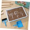 DECHOUS 1set Boy Girl's Sand Painting Table Lights Creative Play Set for Toddlers Plastic Sandbox Tray of Sand Safe and Sturdy Design for Imaginative Learning Activities view 4
