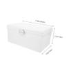 ABOOFAN Portable Set Large Capacity Plastic Storage Box with Handle Mahjong Organizing Case view 2