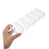 MOLUCKFU 4pcs Box Poker Chip Tray Multi-function Poker Chip Storage Sturdy Acrylic for Games view 3