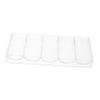 MOLUCKFU 4pcs Box Poker Chip Tray Multi-function Poker Chip Storage Sturdy Acrylic for Games view 4