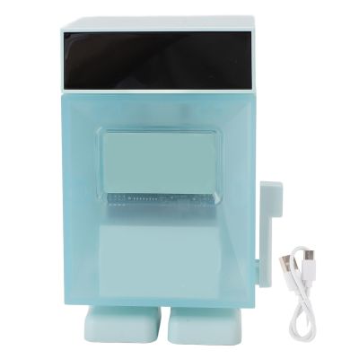 Answer Selection Machine Toy Hand Crank Machine Toy with Fun and Warmth, Suitable for Office Desk Home Decoration, After Work or Study Sessions (Roseate) (Cyan)