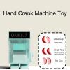 Answer Selection Machine Toy Hand Crank Machine Toy with Fun and Warmth, Suitable for Office Desk Home Decoration, After Work or Study Sessions (Roseate) (Cyan) view 4