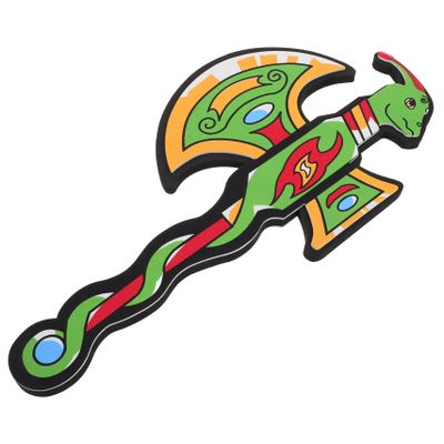 TEMPNAP Dinosaur Foam Axe Toy for Boy Girl Lightweight Cartoon Prop for Parties Halloween and Cosplay Encourages Imagination and Creativity Playtime Activities Multi
