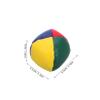 Abaodam 6pcs Small Bean Bags Round Bean Bag Toys for Boys and Girls Tossing Game Portable Family Games Accessory Pu Material Enhance Coordination view 2