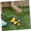 Abaodam 6pcs Small Bean Bags Round Bean Bag Toys for Boys and Girls Tossing Game Portable Family Games Accessory Pu Material Enhance Coordination view 4
