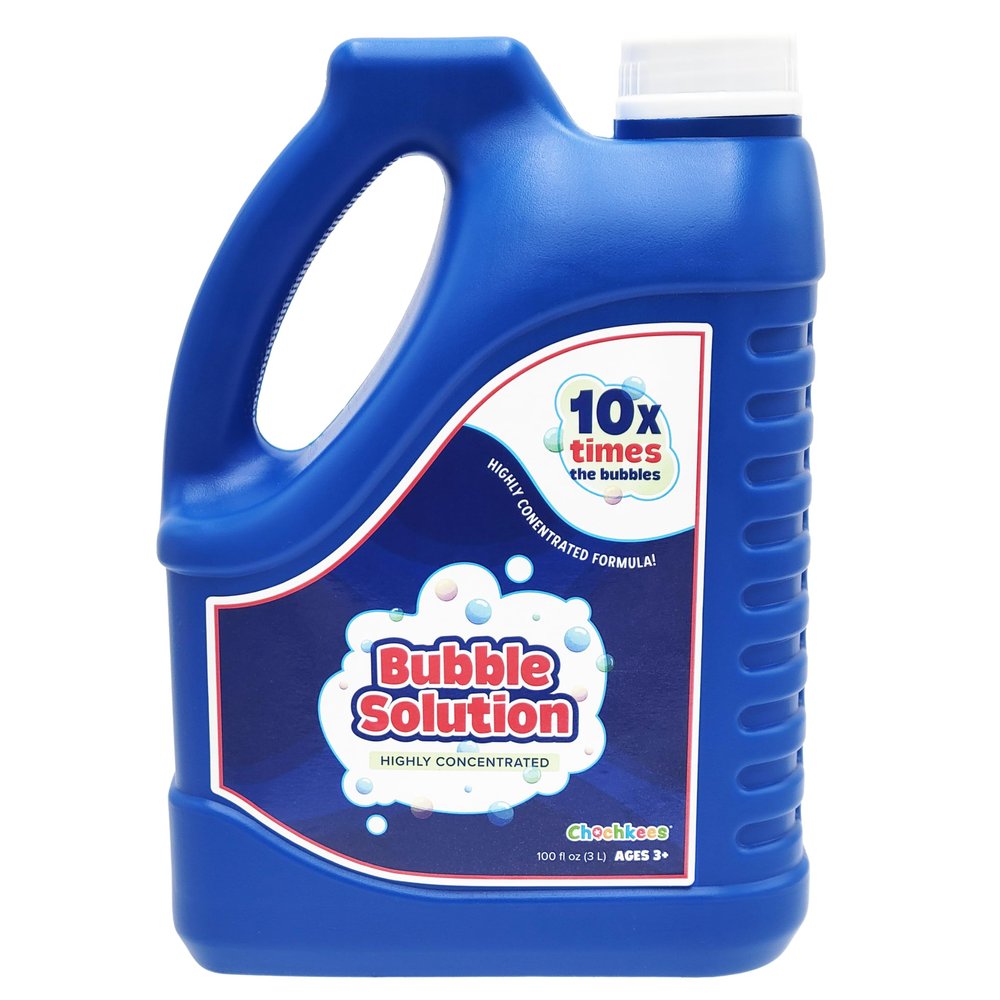 100 oz Concentrated Bubble Solution, Refills up to 8 Gallons, Non-Toxic Concentrated Solution for Bubble Machines, Giant Bubble Wands,Bubble Gun and Blowers (Single)