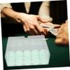 GARIOUANS Clear Acrylic Poker Chip Organizer Lid Chip Capacity for Tournaments and Home Use view 2