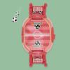 Alomejor Miniature Tabletop Foosball Game, Portable Soccer Game Finger Table Football Gamefor Two Player Play (Pink) view 3