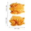 BESTonZON 10pcs Lifelike Simulated Fried Chicken Decorations Realistic Artificial Food Props for Kitchen Home and Party Use for Miniature Scenes and Creative Decor view 2