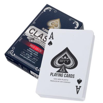 JOINPAYA Portable Poker Game Cards Deck of Flexible Cards for Home and Travel and Parties Poker Canasta and More