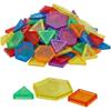Fun Express Translucent Shape Multicolor Plastic Counters in Jar  140 Pieces view 1