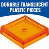 Fun Express Translucent Shape Multicolor Plastic Counters in Jar  140 Pieces view 2