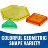 Fun Express Translucent Shape Multicolor Plastic Counters in Jar  140 Pieces view 3