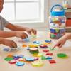 Fun Express Translucent Shape Multicolor Plastic Counters in Jar  140 Pieces view 4