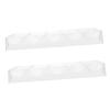 Abaodam 2pcs Poker Chip Storage Holder Acrylic Poker Chip Rack Multi-function Tray view 1