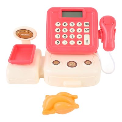 Alomejor Kids Cash Register Count Toy Develop Calculation Skills Fun Supermarket Role Play Toy Cash Register Calculator for Toddler