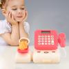Alomejor Kids Cash Register Count Toy Develop Calculation Skills Fun Supermarket Role Play Toy Cash Register Calculator for Toddler view 2