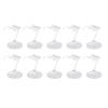 aqxreight 10 Sets Doll Stands Display Holders Action Figure Stand Doll Support Frame Compatible For 6 Inch Translucent Black (Transparent) view 4